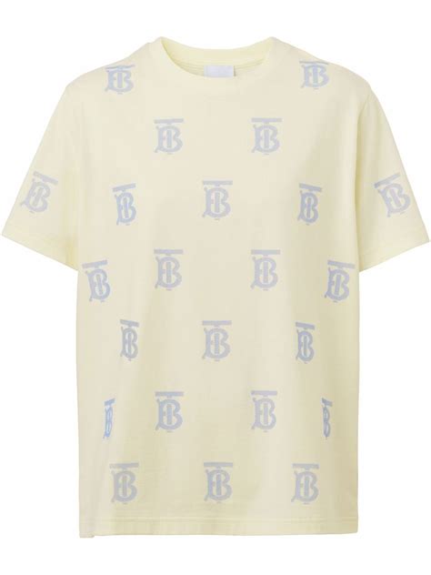 burberry short sleeve shirt women|Burberry monogram motif t shirt.